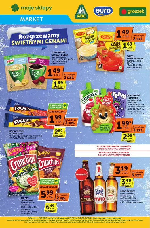 Groszek - gazetka promocyjna Gazetka Market od czwartku 23.01 do wtorku 04.02