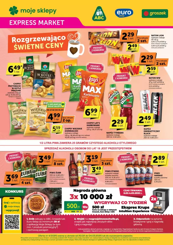 Groszek - gazetka promocyjna Gazetka Expressmarket od czwartku 20.02 do wtorku 04.03