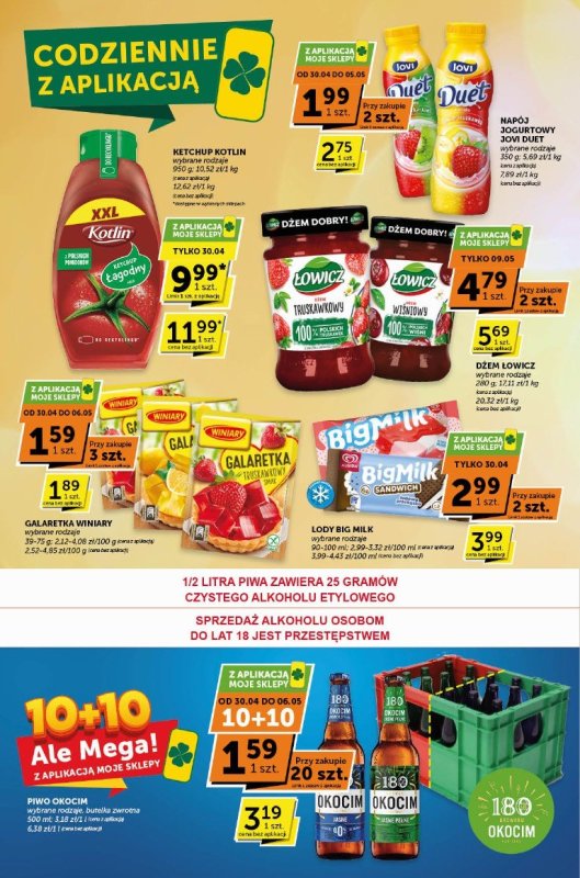 Groszek - gazetka promocyjna Gazetka Market od środy 30.04 do wtorku 13.05 - strona 4