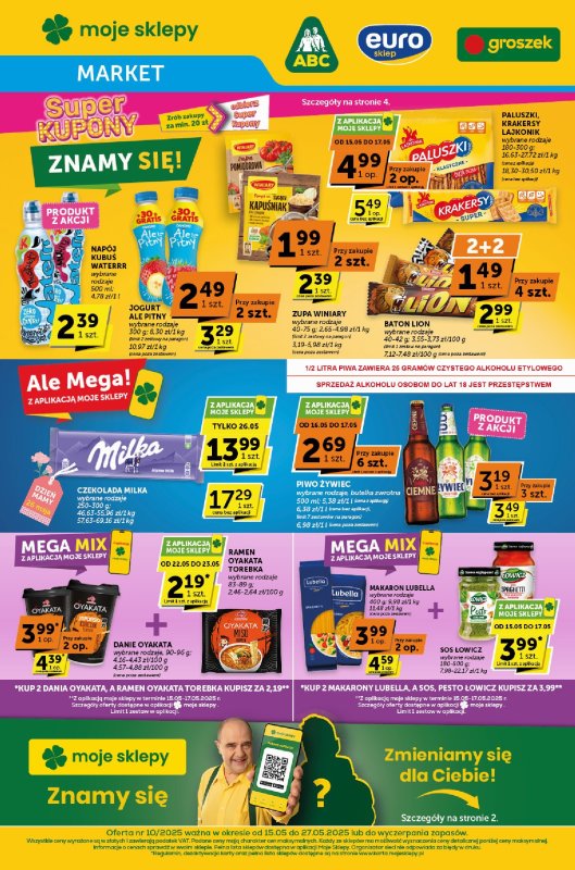 Groszek - gazetka promocyjna Gazetka Market od czwartku 15.05 do wtorku 27.05