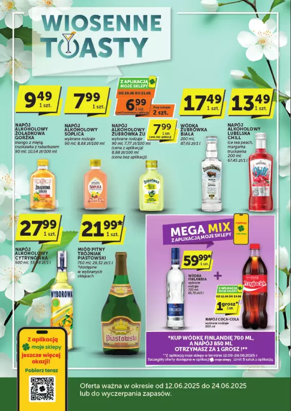 Groszek - gazetka promocyjna Oferta alkoholowa od czwartku 12.06 do wtorku 24.06