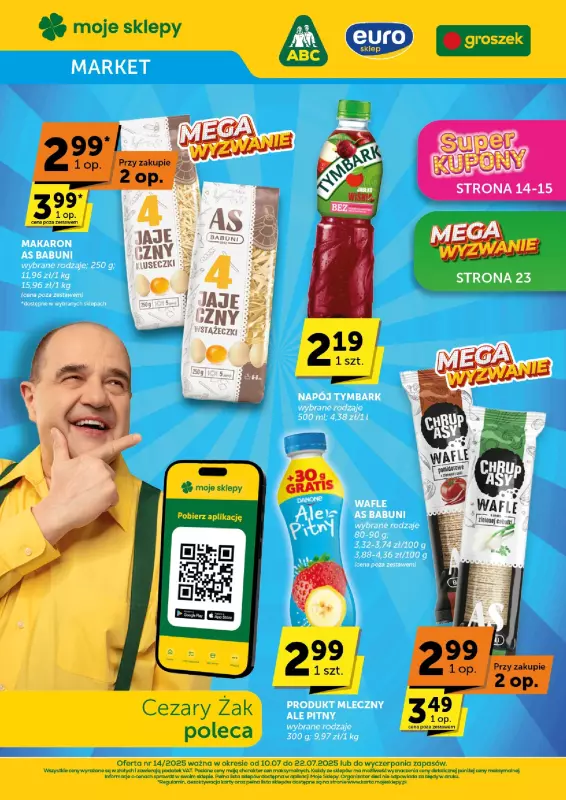 Groszek - gazetka promocyjna Gazetka Market od czwartku 10.07 do wtorku 22.07