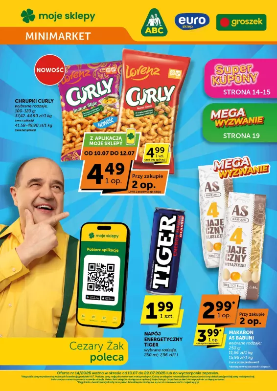 Groszek - gazetka promocyjna Gazetka Minimarket od czwartku 10.07 do wtorku 22.07