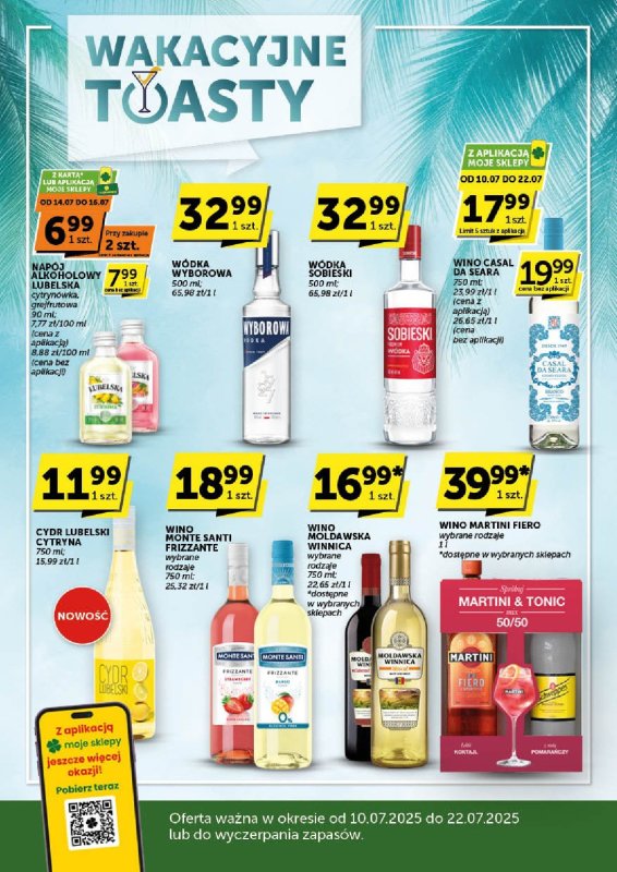 Groszek - gazetka promocyjna Oferta alkoholowa od czwartku 10.07 do wtorku 22.07