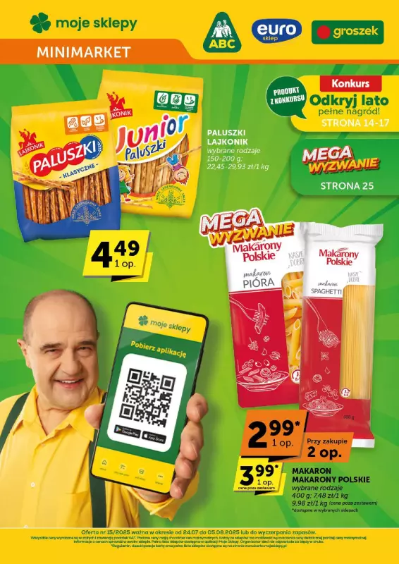 Groszek - gazetka promocyjna Gazetka Minimarket od czwartku 24.07 do wtorku 05.08