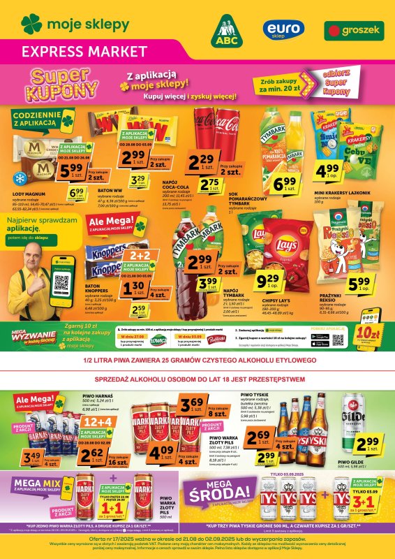 Groszek - gazetka promocyjna Gazetka Expressmarket  do wtorku 02.09