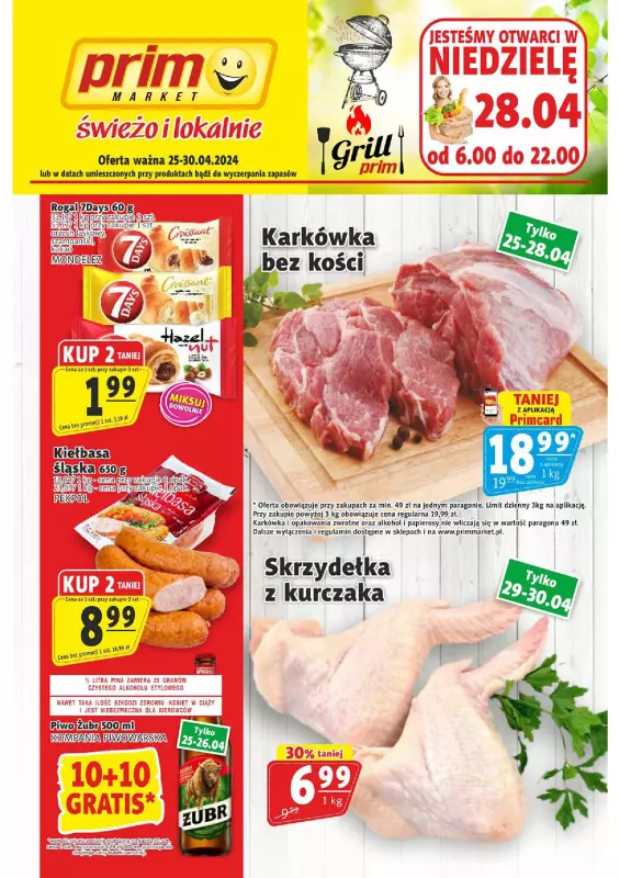 Prim Market - gazetka promocyjna Gazetka od czwartku 25.04 do wtorku 30.04