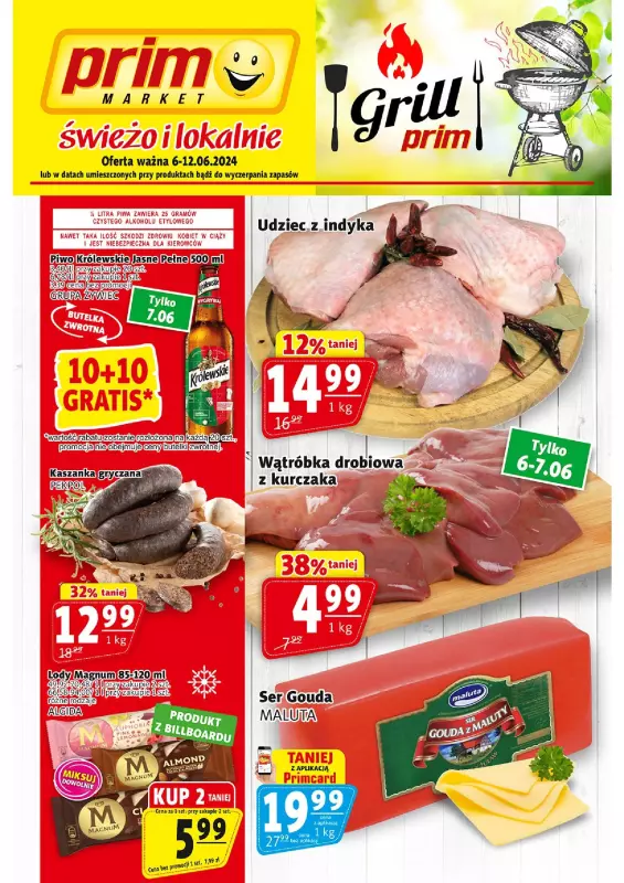 Prim Market - gazetka promocyjna Gazetka od czwartku 06.06 do środy 12.06