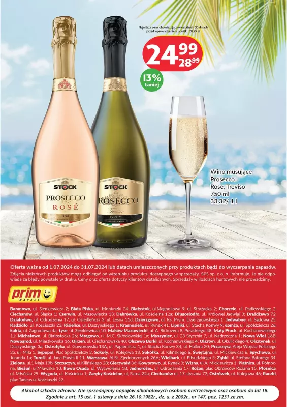 Prim Market - gazetka promocyjna Oferta alkoholowa  do środy 31.07 - strona 8