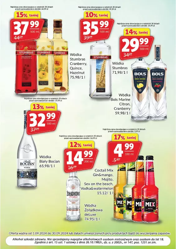 Prim Market - gazetka promocyjna Oferta alkoholowa  do poniedziałku 30.09 - strona 3