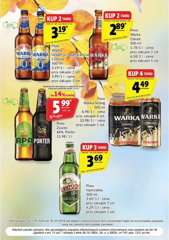 Prim Market - gazetka promocyjna Oferta alkoholowa  do poniedziałku 30.09 - strona 5