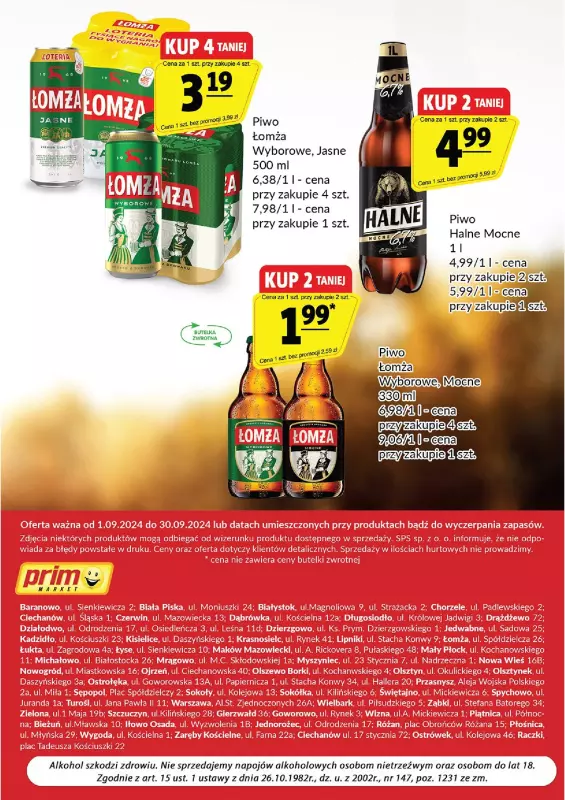 Prim Market - gazetka promocyjna Oferta alkoholowa  do poniedziałku 30.09 - strona 8