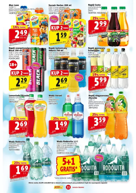 Prim Market - gazetka promocyjna Gazetka od czwartku 26.09 do środy 02.10 - strona 11