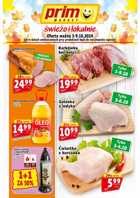 Prim Market - gazetka promocyjna Gazetka od czwartku 03.10 do środy 09.10