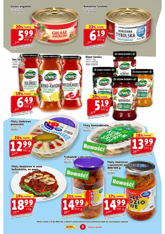 Prim Market - gazetka promocyjna Gazetka od czwartku 03.10 do środy 09.10 - strona 9