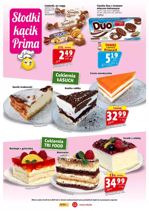 Prim Market - gazetka promocyjna Gazetka od czwartku 31.10 do środy 06.11 - strona 12