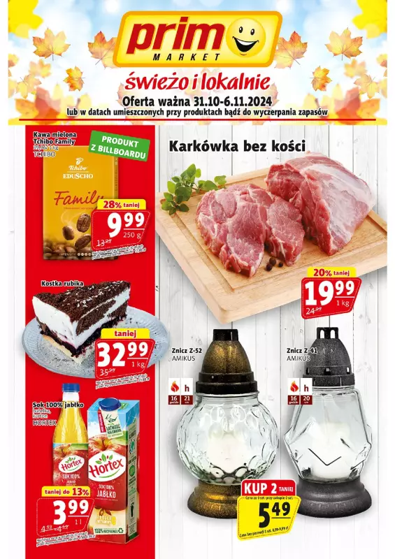 Prim Market - gazetka promocyjna Gazetka od czwartku 31.10 do środy 06.11