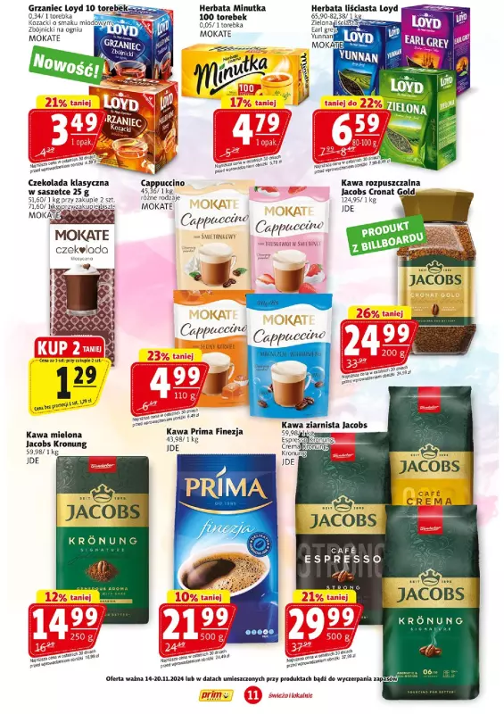 Prim Market - gazetka promocyjna Gazetka od czwartku 14.11 do środy 20.11 - strona 11