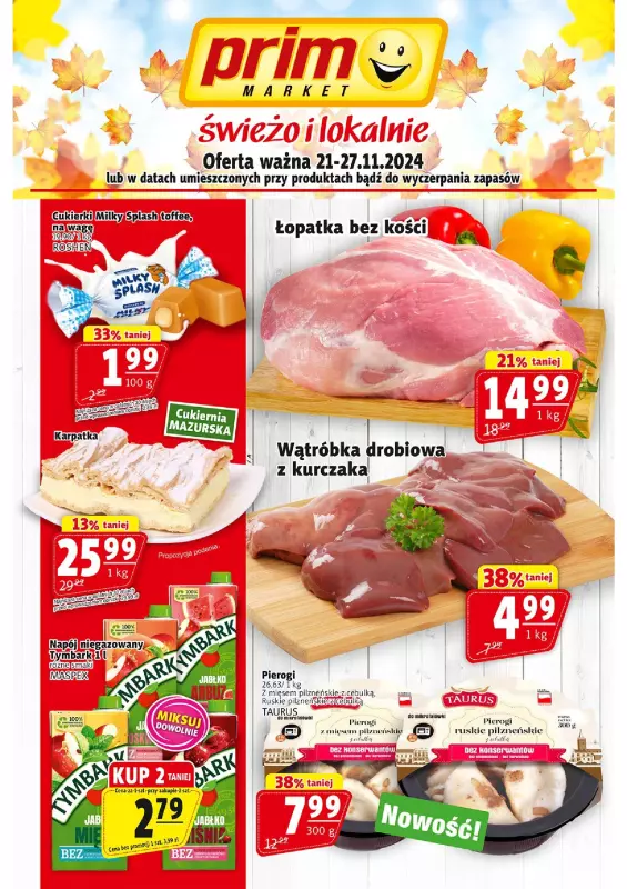 Prim Market - gazetka promocyjna Gazetka od czwartku 21.11 do środy 27.11