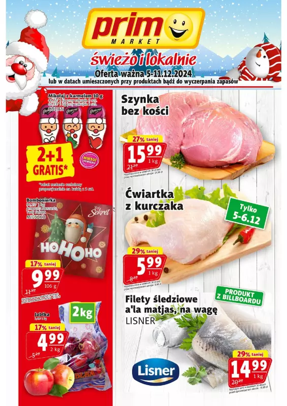 Prim Market - gazetka promocyjna Gazetka od czwartku 05.12 do środy 11.12