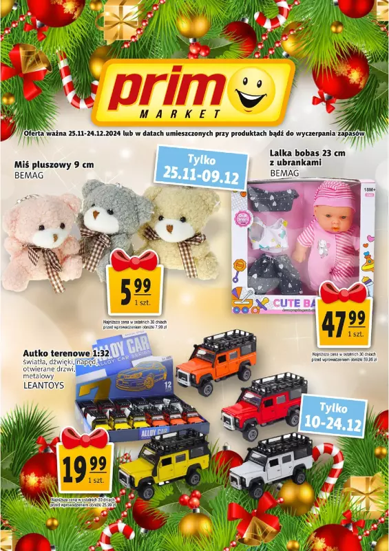 Prim Market - gazetka promocyjna Gazetka Świąteczna od środy 04.12 do wtorku 24.12