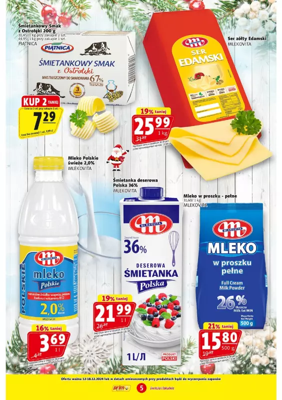 Prim Market - gazetka promocyjna Gazetka od czwartku 12.12 do środy 18.12 - strona 5