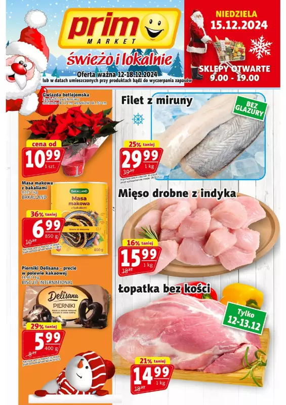 Prim Market - gazetka promocyjna Gazetka od czwartku 12.12 do środy 18.12