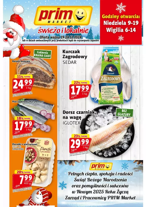 Prim Market - gazetka promocyjna Gazetka od czwartku 19.12 do wtorku 24.12