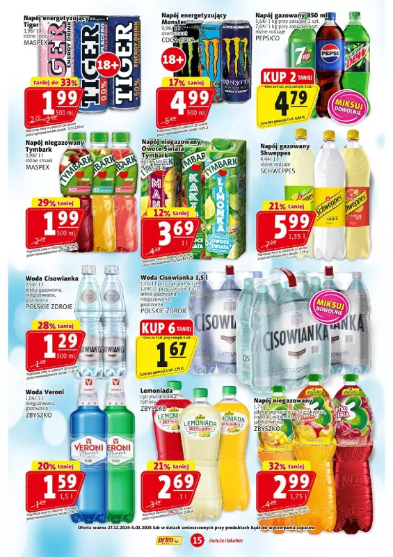 Prim Market - gazetka promocyjna Gazetka od piątku 27.12 do niedzieli 05.01 - strona 15