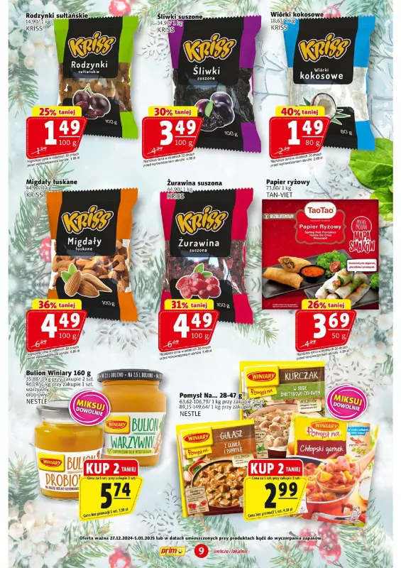 Prim Market - gazetka promocyjna Gazetka od piątku 27.12 do niedzieli 05.01 - strona 9