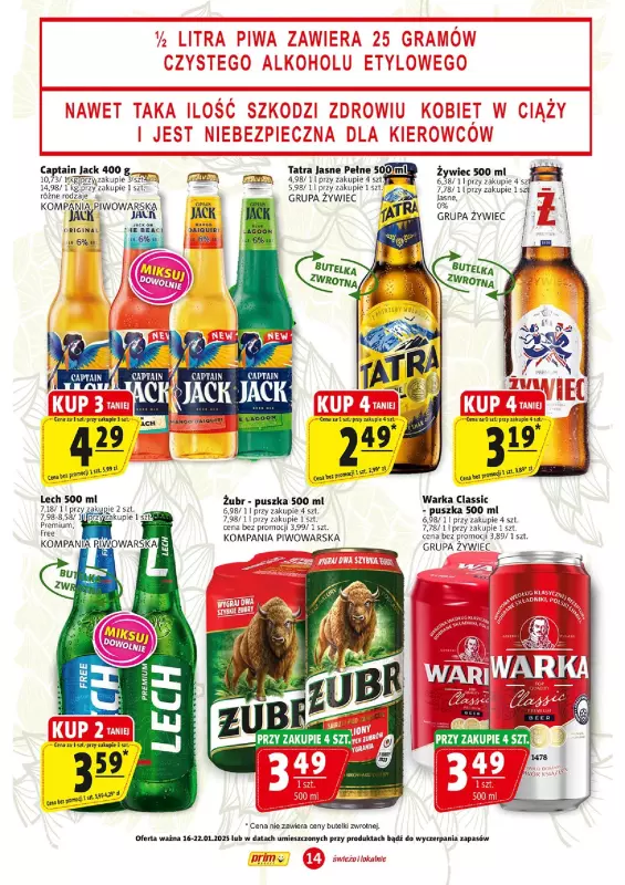 Prim Market - gazetka promocyjna Gazetka od czwartku 16.01 do środy 22.01 - strona 14