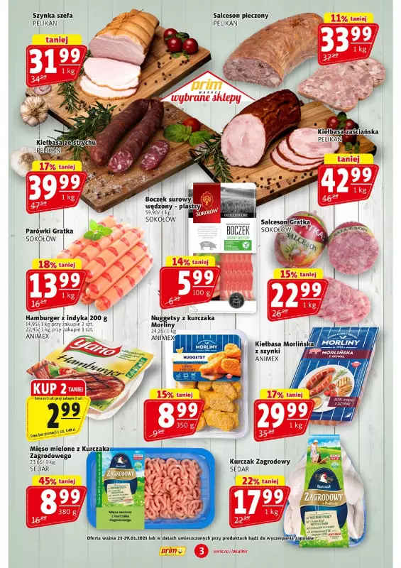 Prim Market - gazetka promocyjna Gazetka od czwartku 23.01 do środy 29.01 - strona 3