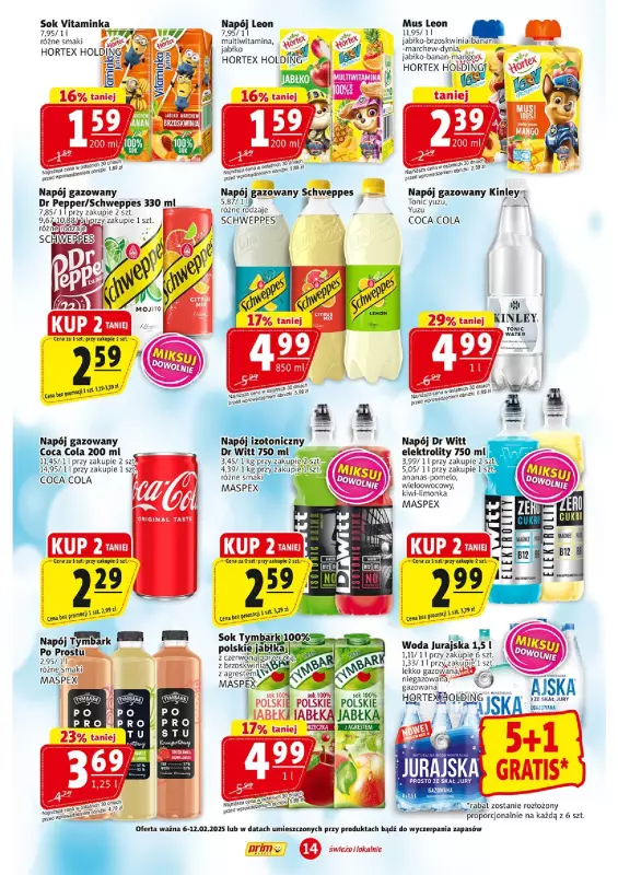 Prim Market - gazetka promocyjna Gazetka od czwartku 06.02 do środy 12.02 - strona 14