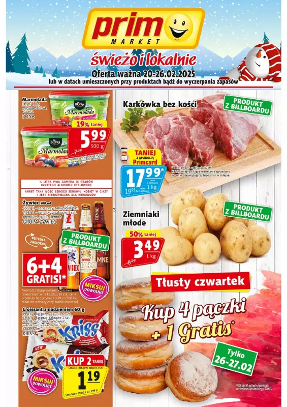 Prim Market - gazetka promocyjna Gazetka od czwartku 20.02 do środy 26.02