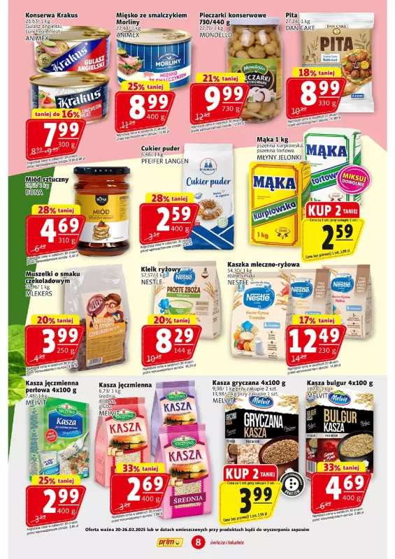 Prim Market - gazetka promocyjna Gazetka od czwartku 20.02 do środy 26.02 - strona 8