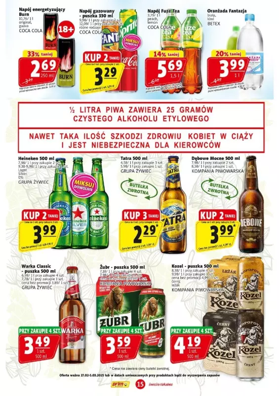 Prim Market - gazetka promocyjna Gazetka od czwartku 27.02 do środy 05.03 - strona 15