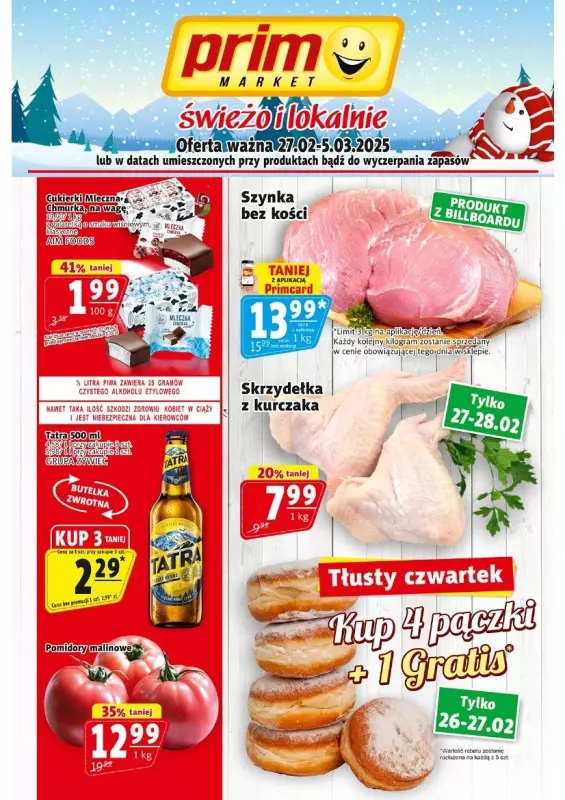 Prim Market - gazetka promocyjna Gazetka od czwartku 27.02 do środy 05.03