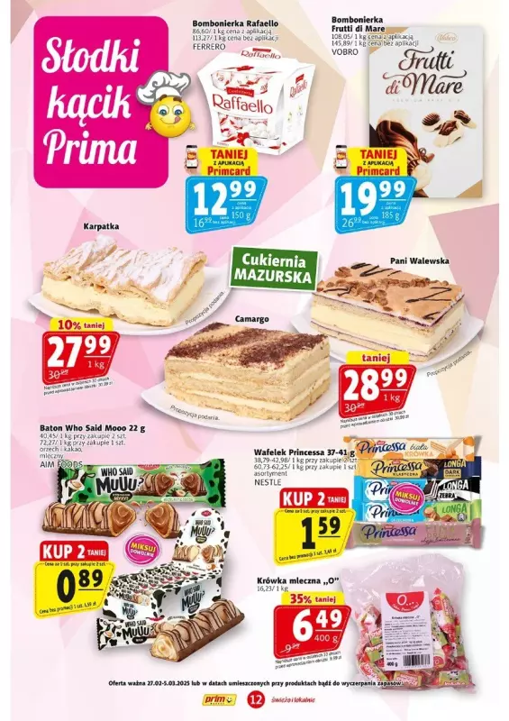 Prim Market - gazetka promocyjna Gazetka od czwartku 27.02 do środy 05.03 - strona 12