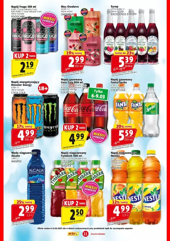 Prim Market - gazetka promocyjna Gazetka od czwartku 06.03 do środy 12.03 - strona 11