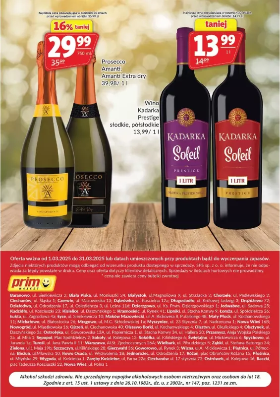 Prim Market - gazetka promocyjna Oferta alkoholowa  do poniedziałku 31.03 - strona 8