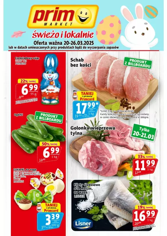 Prim Market - gazetka promocyjna Gazetka od czwartku 20.03 do środy 26.03