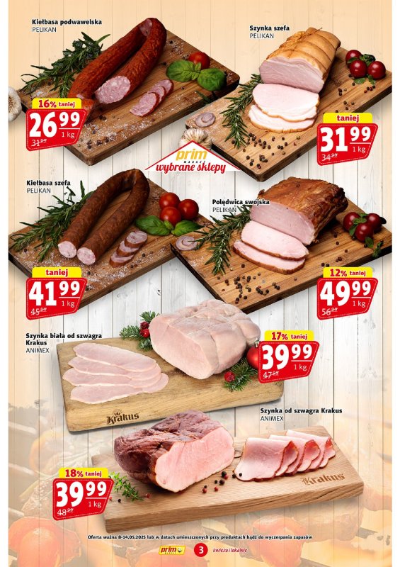 Prim Market - gazetka promocyjna Gazetka od czwartku 08.05 do środy 14.05 - strona 3