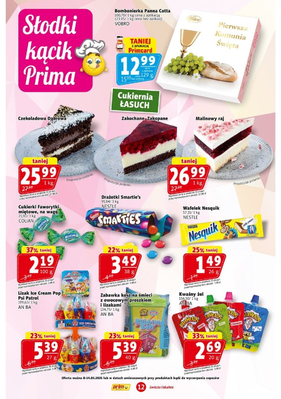 Prim Market - gazetka promocyjna Gazetka od czwartku 08.05 do środy 14.05 - strona 12