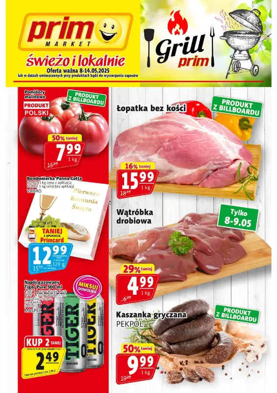 Prim Market - gazetka promocyjna Gazetka od czwartku 08.05 do środy 14.05