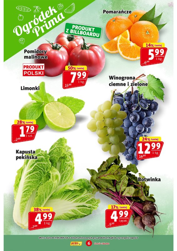 Prim Market - gazetka promocyjna Gazetka od czwartku 08.05 do środy 14.05 - strona 6