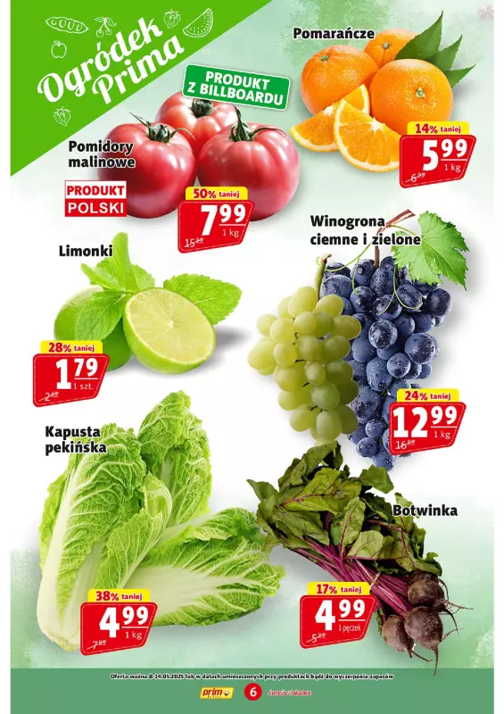 Prim Market - gazetka promocyjna Gazetka od czwartku 08.05 do środy 14.05 - strona 6