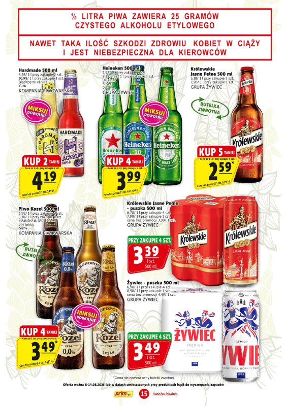 Prim Market - gazetka promocyjna Gazetka od czwartku 08.05 do środy 14.05 - strona 15