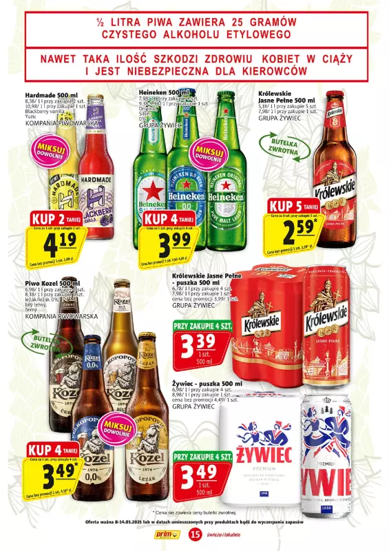 Prim Market - gazetka promocyjna Gazetka od czwartku 08.05 do środy 14.05 - strona 15