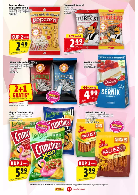 Prim Market - gazetka promocyjna Gazetka od czwartku 15.05 do środy 21.05 - strona 13