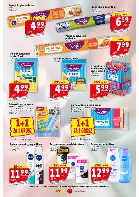 Prim Market - gazetka promocyjna Gazetka od czwartku 15.05 do środy 21.05 - strona 15
